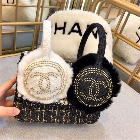 chanel ear warmers|Chanel headwear.